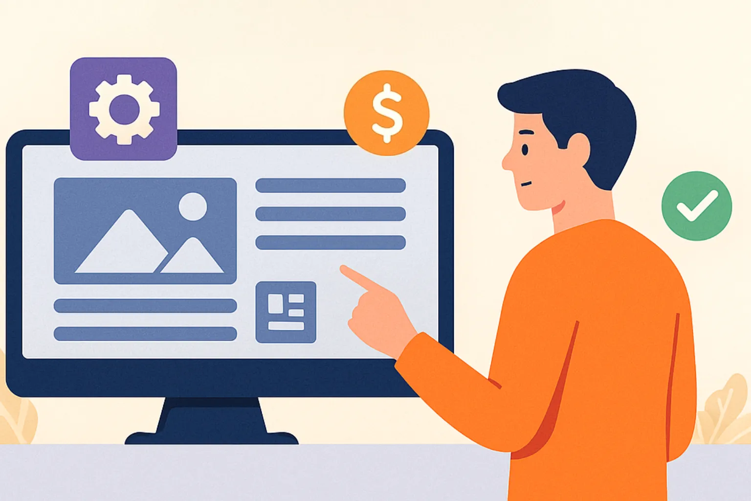 Tela de sistema web com gráficos e indicadores de negócios